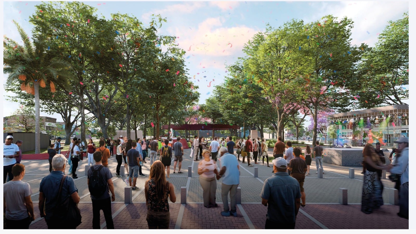 Render de la obra en el barrio Obrero