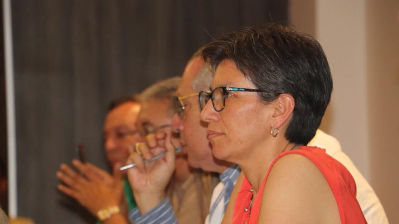 Claudia López e Iván Name en Barranquilla, a finales de 2017.