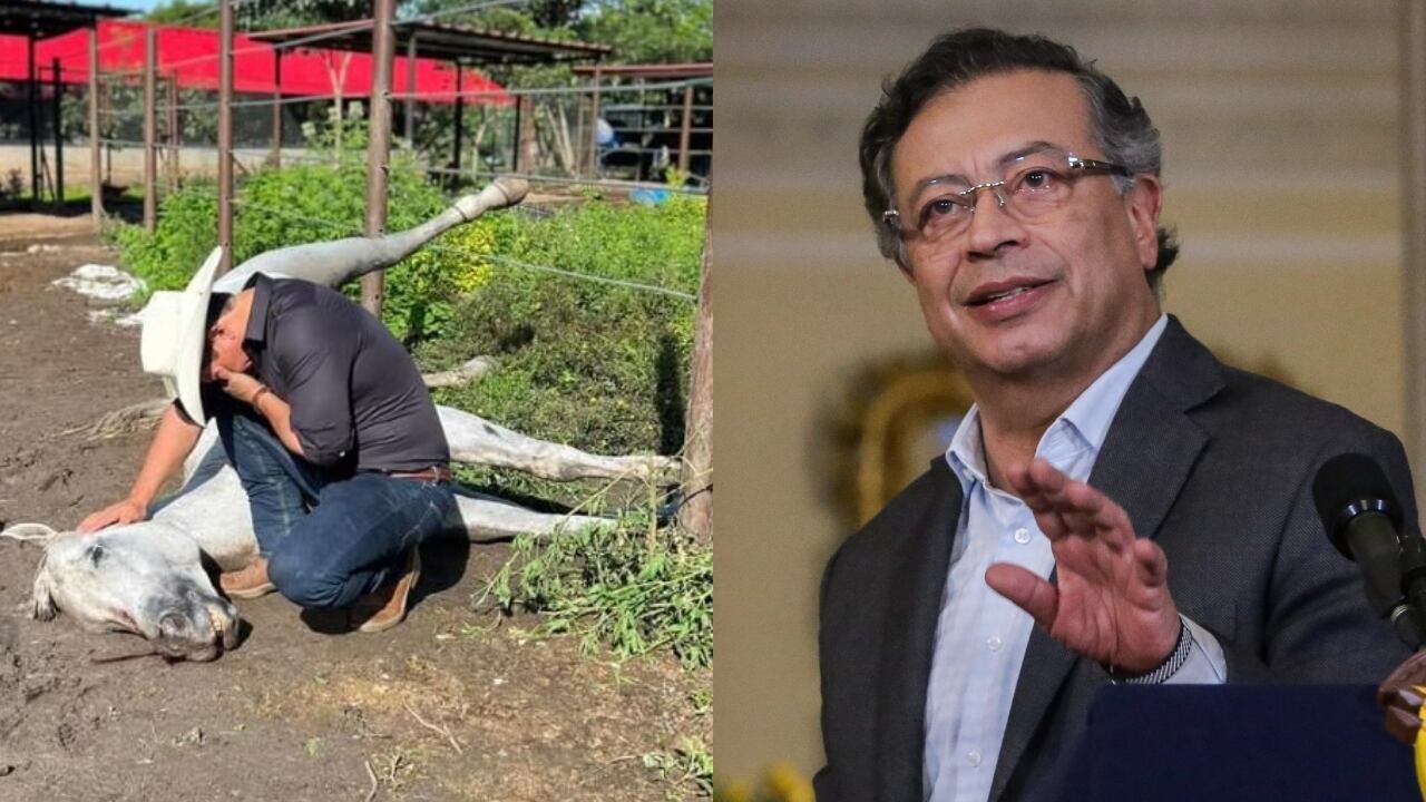 El congresista Alirio Barrera y el presidente Petro.