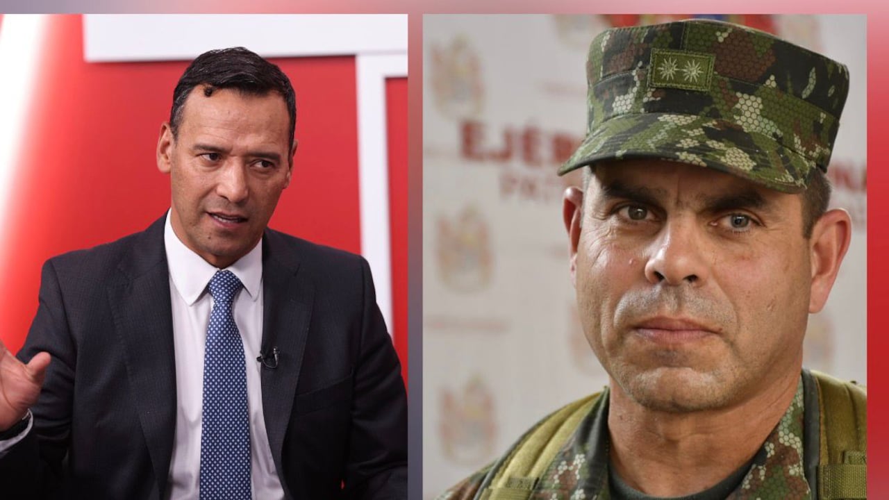 En la imagen, el ministro de Defensa, Pedro Sánchez, y el general Federico Mejía