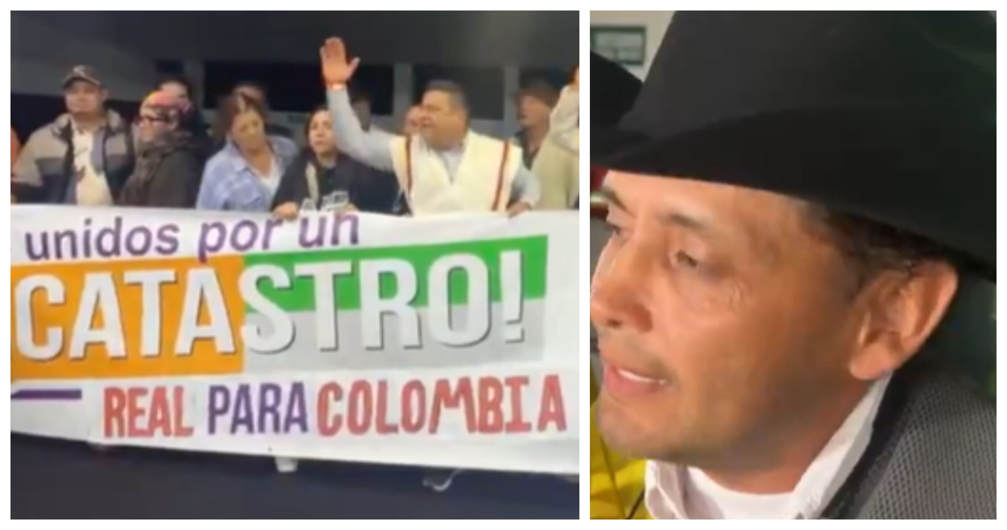 Protestas por el catastro multipropósito.