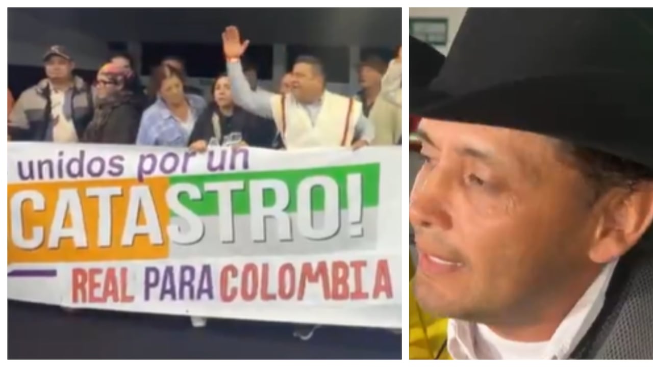 Imágenes de las protestas por el catastro multipropósito.