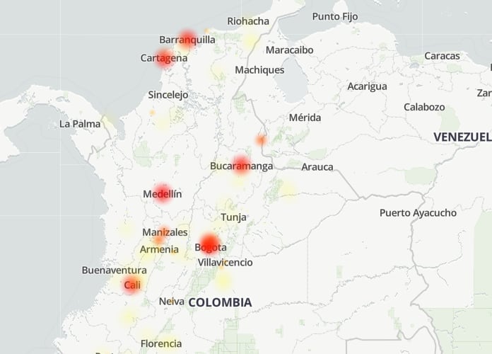 Caída en la plataforma de Nequi.
