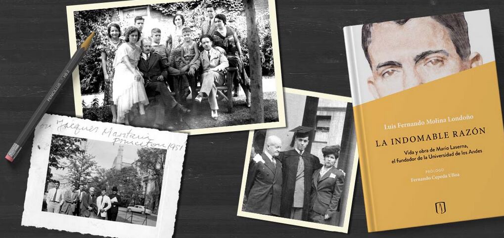 Imágenes del libro sobre Mario Laserna