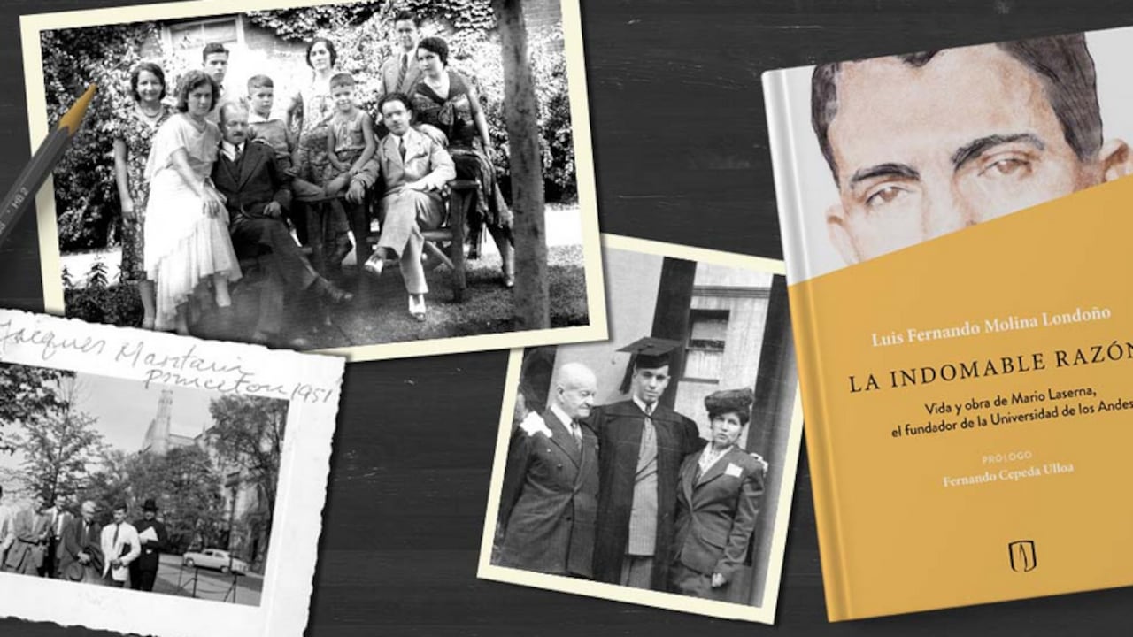 Imágenes del libro sobre Mario Laserna