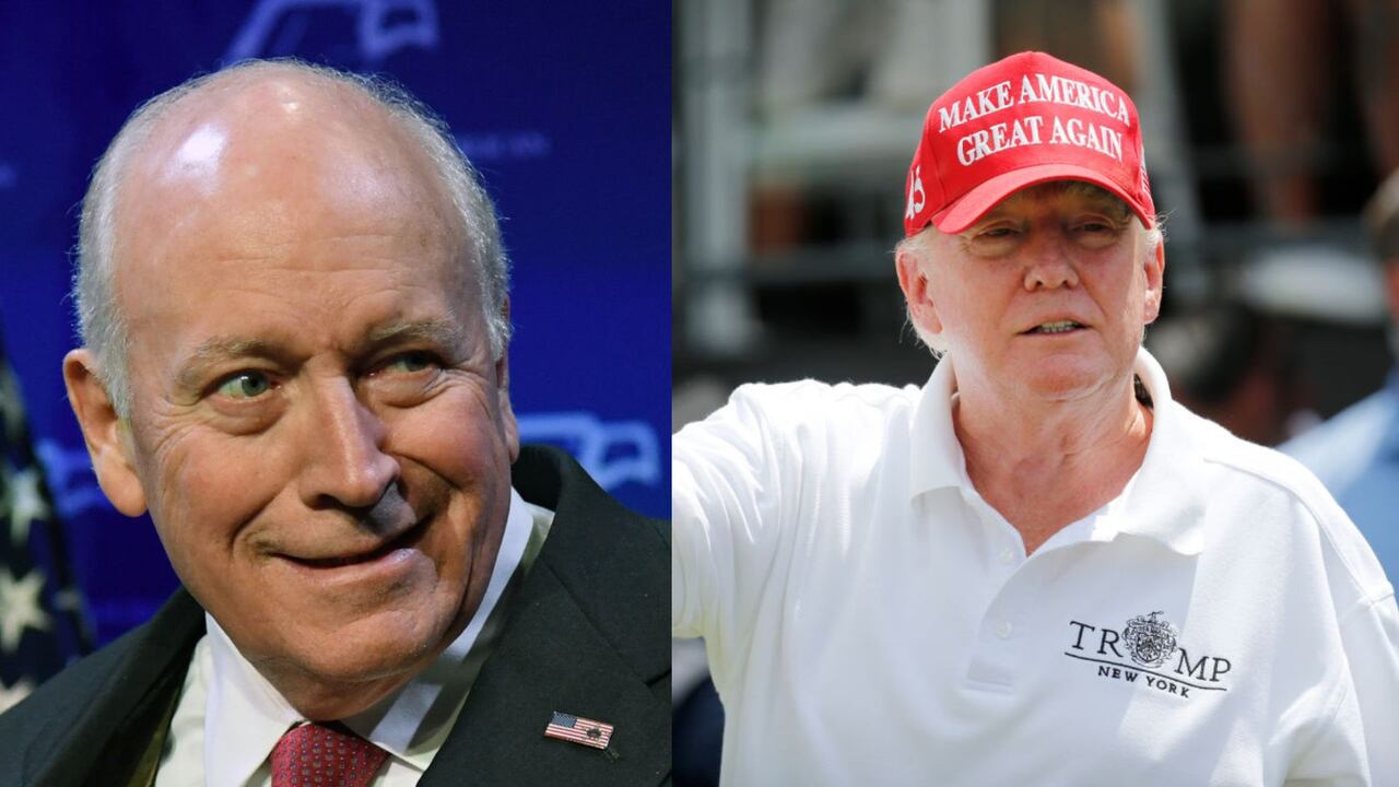 Dick Cheney exvicepresidente y Donald Trump expresidente de Estados Unidos.