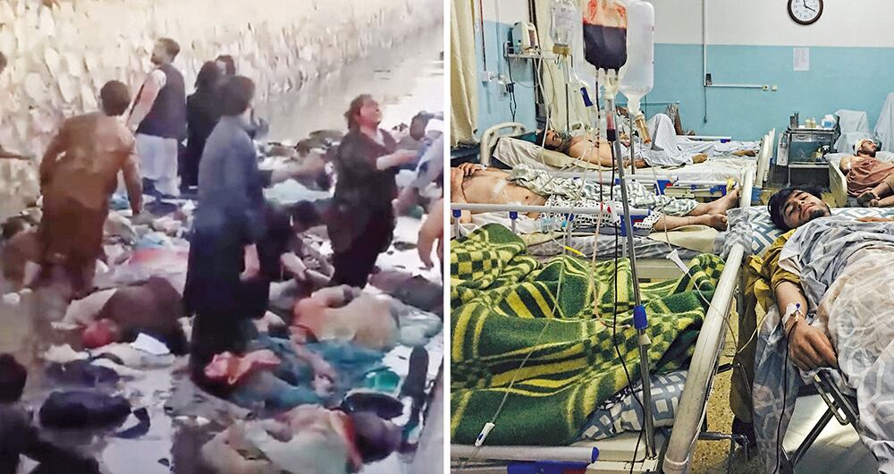 Las imágenes del atentado son dramáticas, mientras que aún se espera que cientos de personas sean evacuadas. Foto: AP