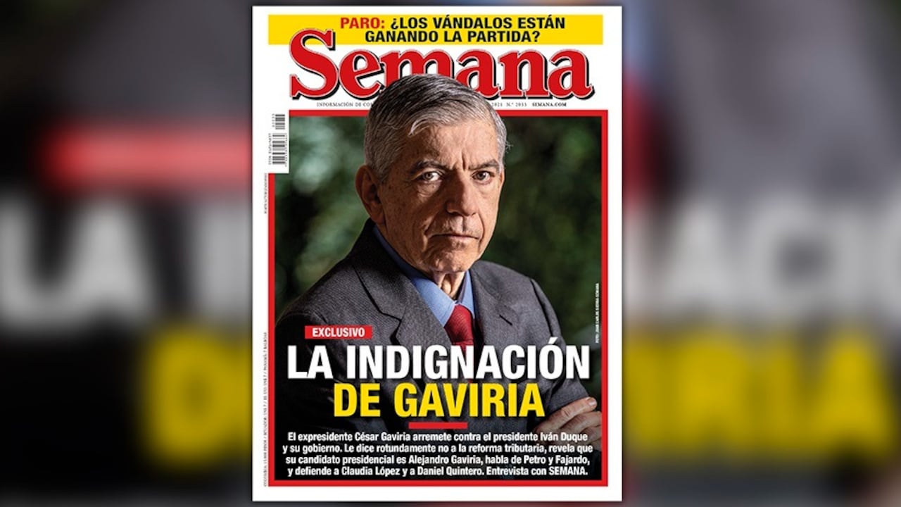La indignación de Gaviria.