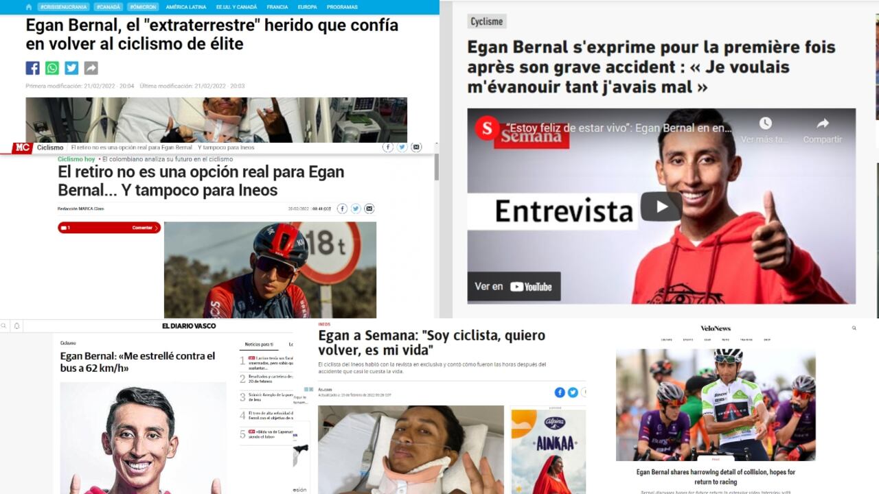 La exclusiva de SEMANA con Egan Bernal, campeón del Tour de Francia, el Giro de Italia y de la vida, le ha dado la vuelta al mundo y ha ocupado páginas enteras en distintos medios nacionales e internacionales.