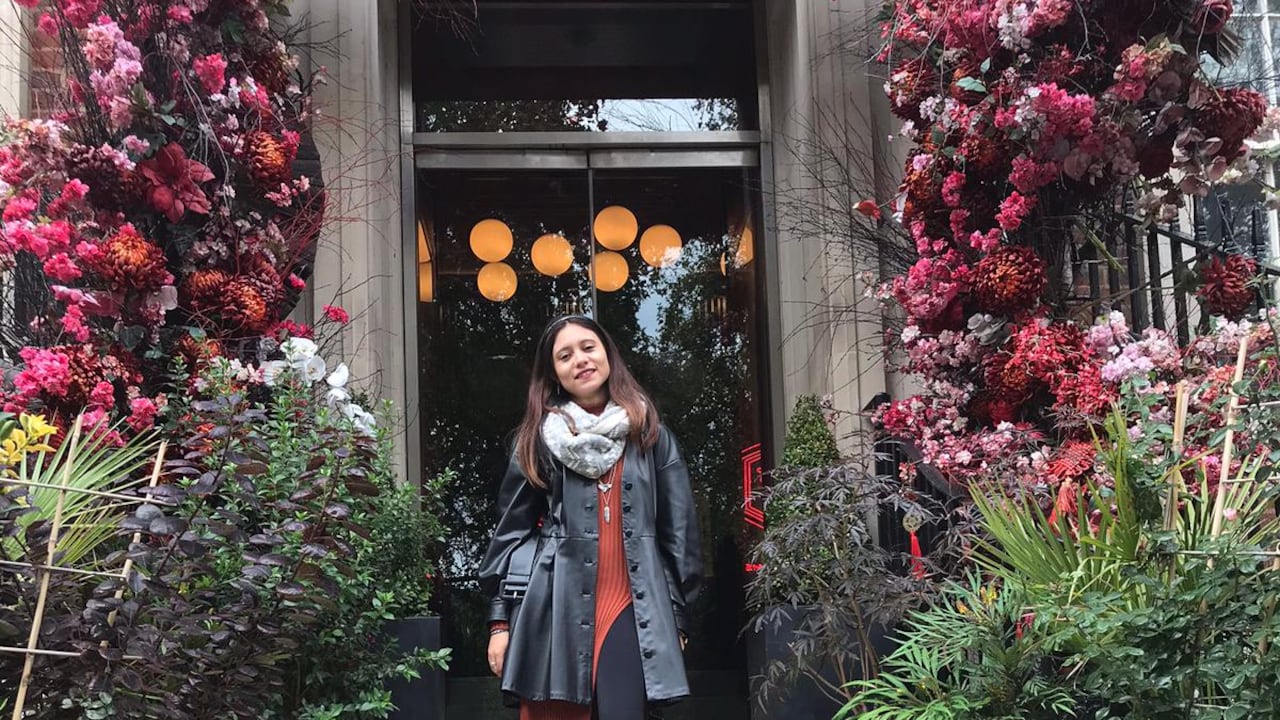 Daniela Cortés, colombiana en Inglaterra