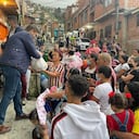 Eduardo Battistini compartió en varias actividades sociales con migrantes venezolanos en Medellín