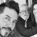 Marcelo Cezán junto a su padre