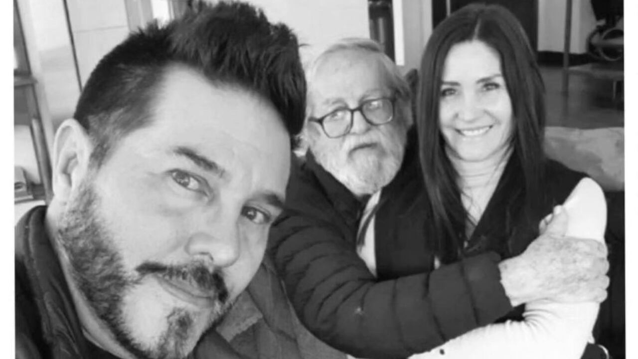 Marcelo Cezán junto a su padre