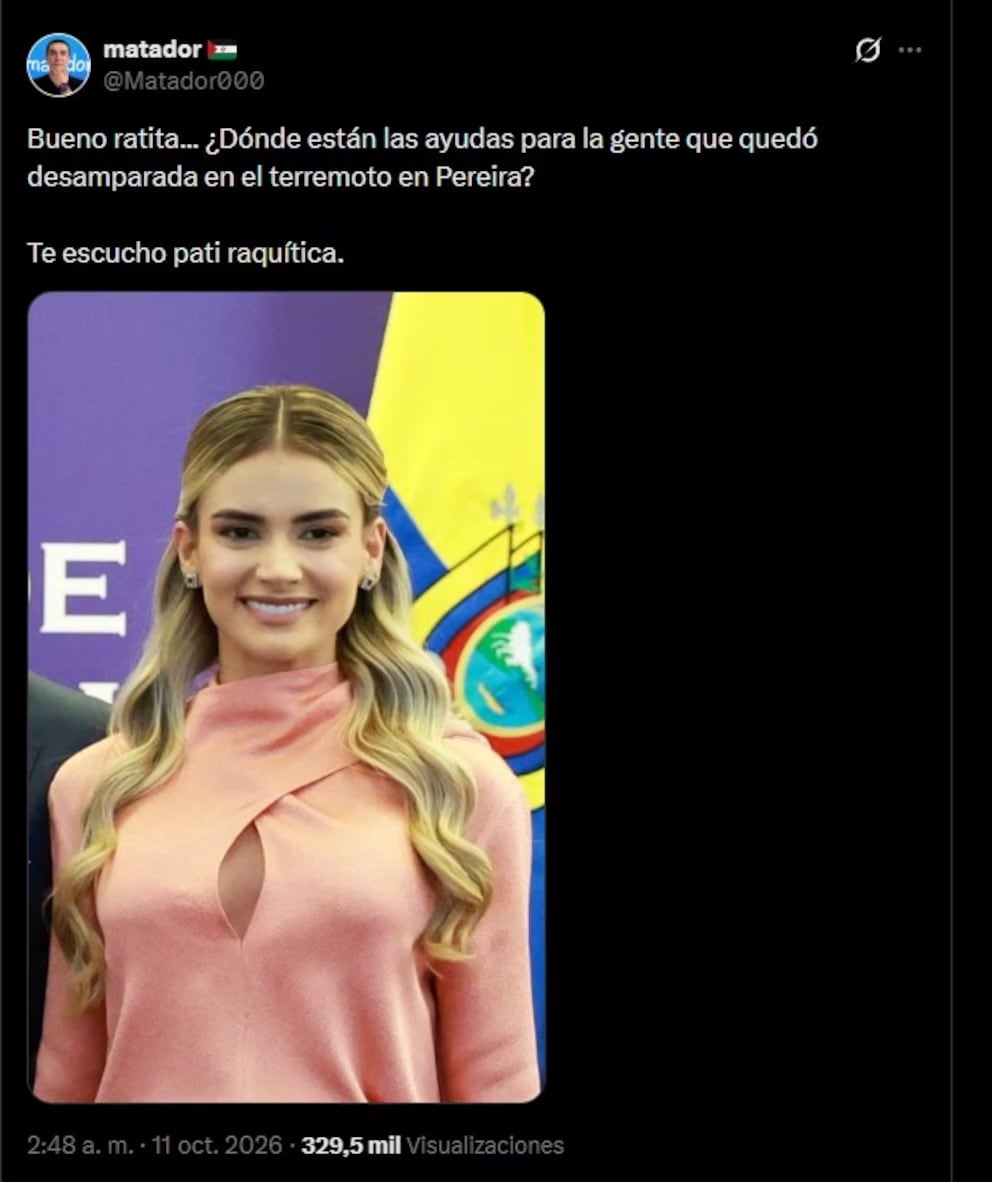La polémica inició el 11 de octubre de 2026, cuando el caricaturista Julio César González, conocido como 'Matador', publicó mensajes y comentarios ofensivos en su cuenta de la red social X dirigidos a la primera dama de Colombia, Ana Lucía Pineda