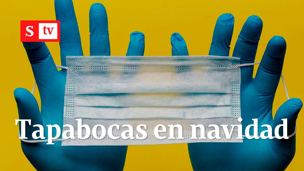 Tapabocas en navidad