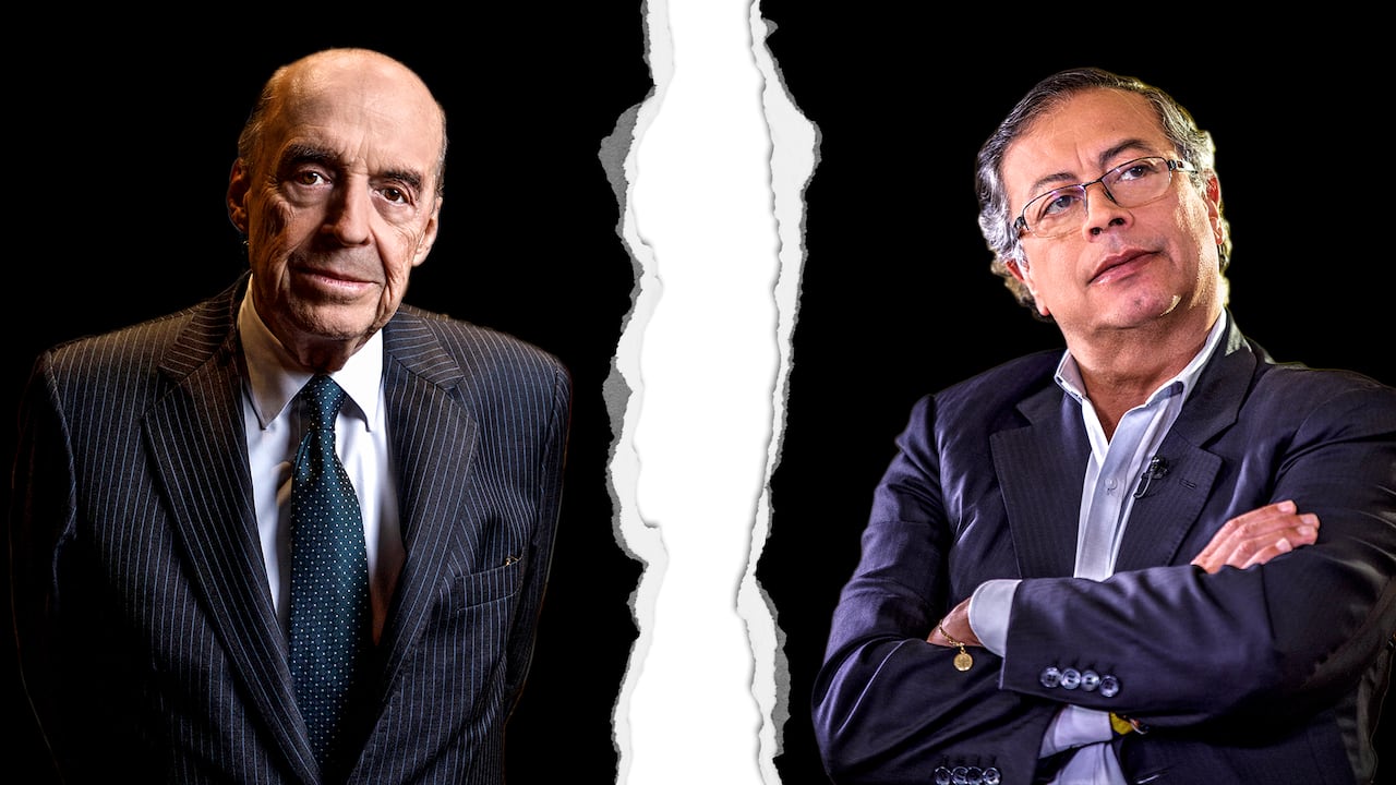 Álvaro Leyva y Gustavo Petro.