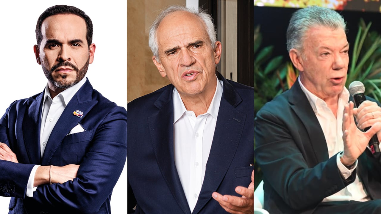 Abelardo De La Espriella, Ernesto Samper y Juan Manuel Santos.