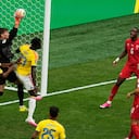 Imagen del juego entre Colombia y Suiza por los octavos de final del Mundial 2026.