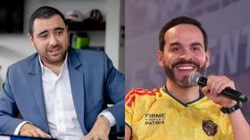 Yamil Arana, gobernador de Bolívar, y Abelardo De La Espriella, presidente electo de Colombia.
