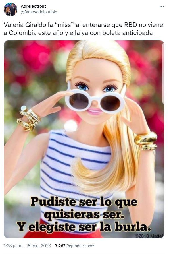 Valeria Giraldo Toro recibió cientos de memes