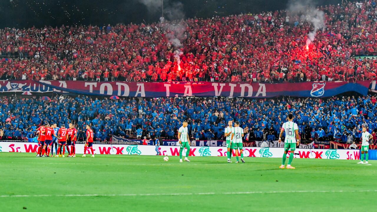 Panorámica del Clásico Paisa entre Medellín y Nacional