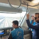 Presidente Abelardo De La Espriella se subió al metro de Bogotá y recorrió la obra.