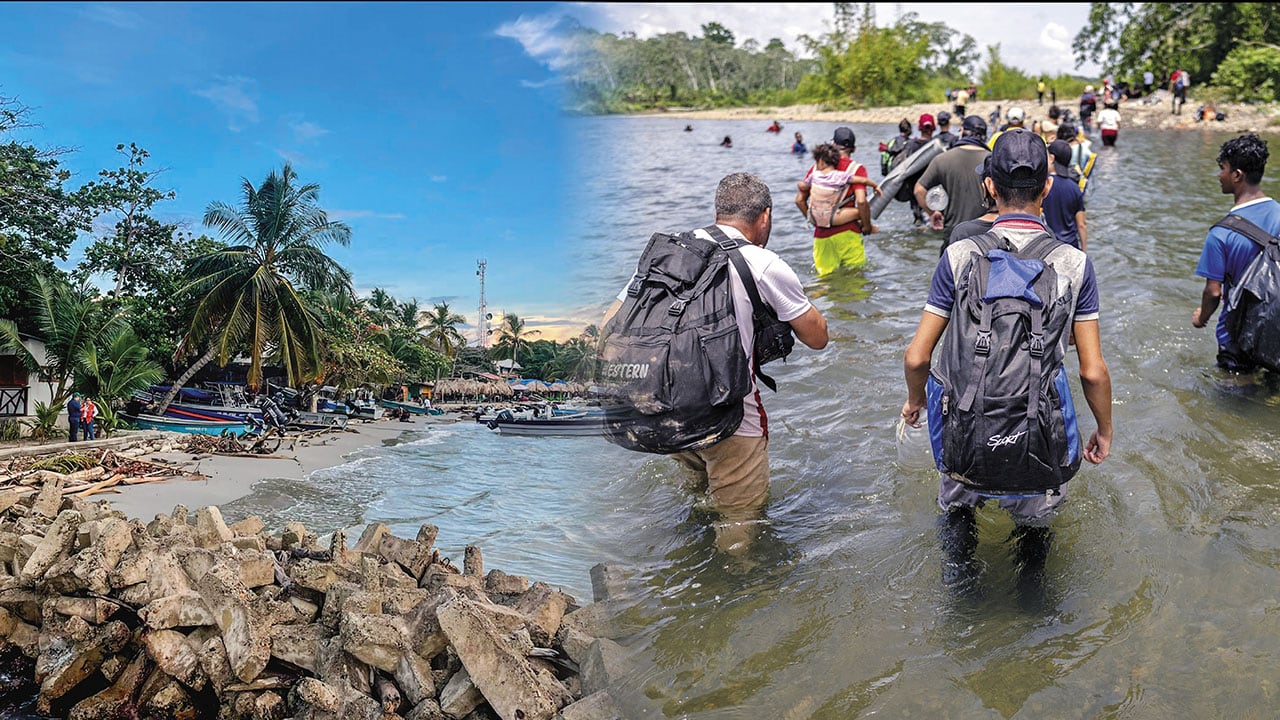 Necoclí es el municipio que permite llegar a Panamá a través del golfo de Urabá para continuar camino hacia Centroamérica. En meses pasados vivió una verdadera emergencia humanitaria.