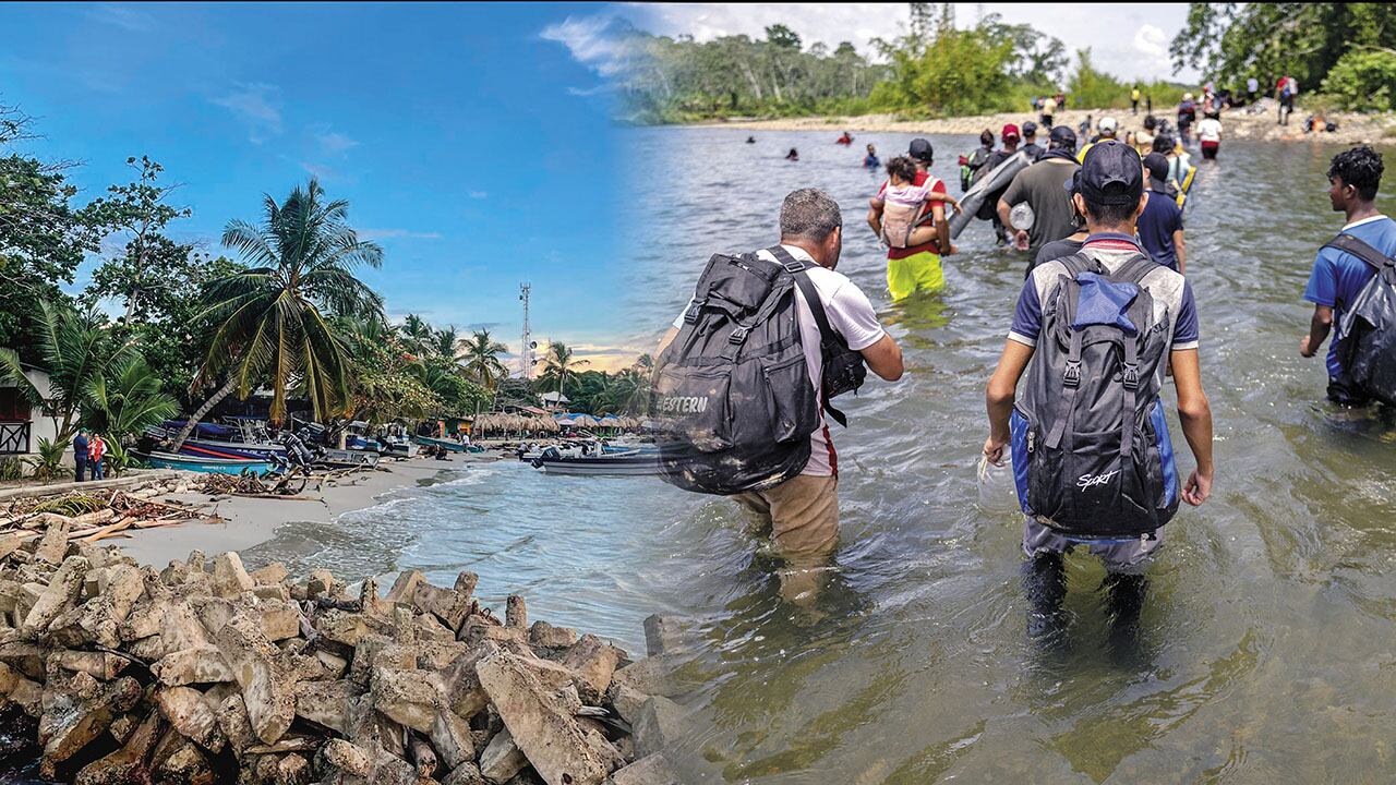 Necoclí es el municipio que permite llegar a Panamá a través del golfo de Urabá para continuar camino hacia Centroamérica. En meses pasados vivió una verdadera emergencia humanitaria. 