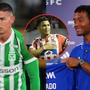 La opinión de Teófilo Gutiérrez (centro) tras las llegadas de James Rodríguez (izq.) y Juan Guillermo Cuadrado (der.) al FPC.