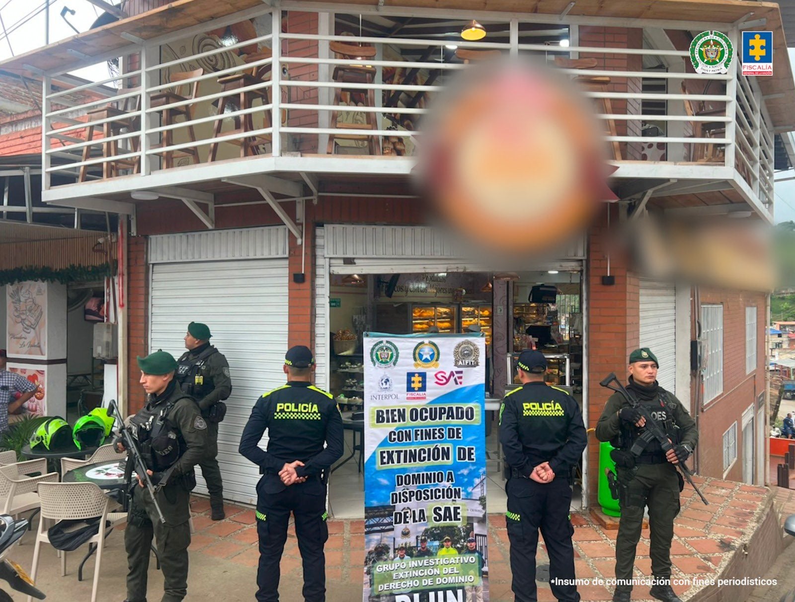 Entre los bienes ocupados por la Fiscalía se encuentran inmuebles, vehículos y establecimientos de comercio.