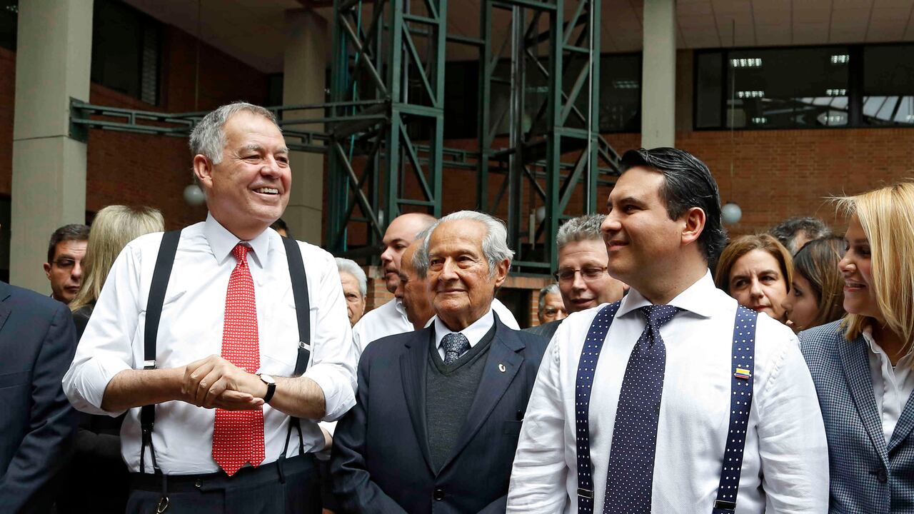 Alejandro Ordóñez, Mariano Ospina y David Name Orozco, su fórmula vicepresidencial.