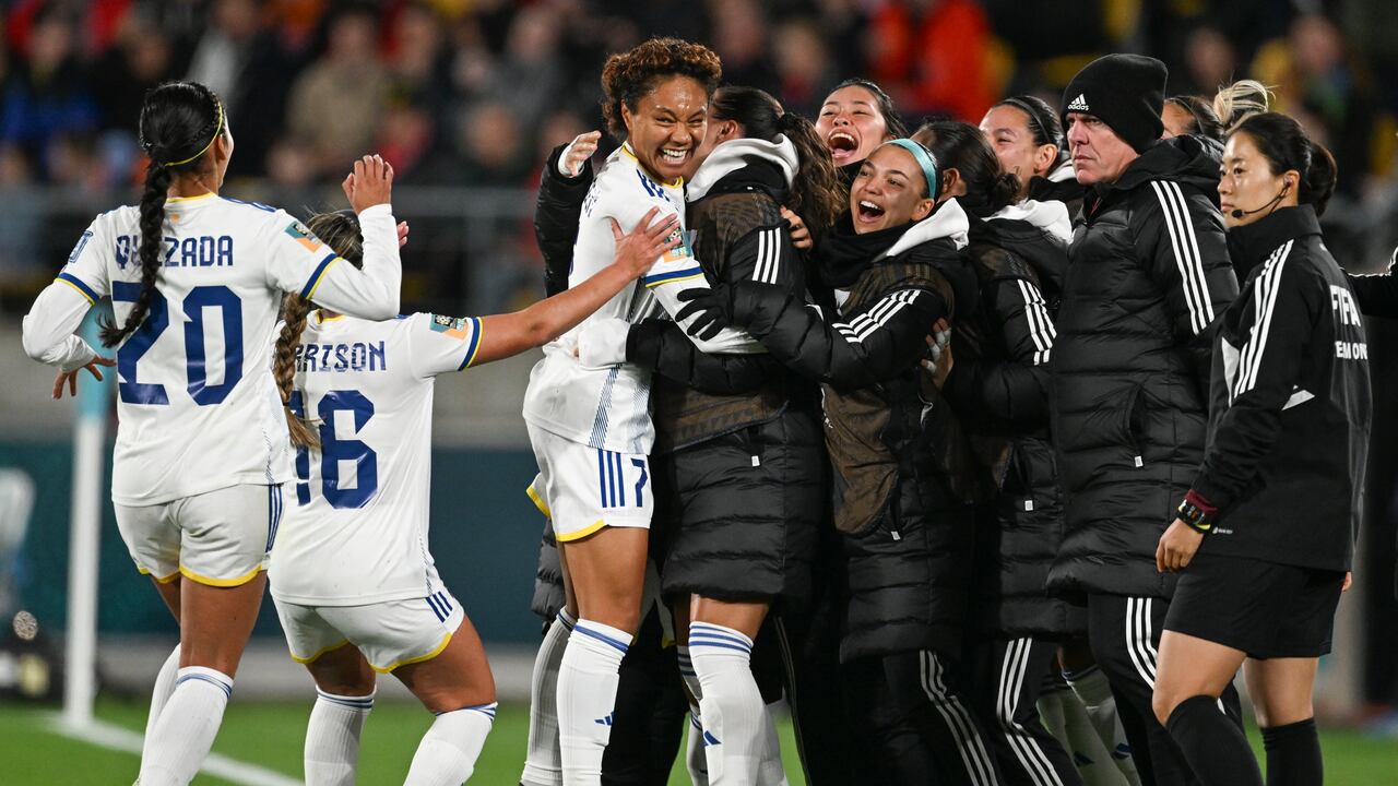 Filipinas celebra el gol de su victoria frente a Nueva Zelanda.