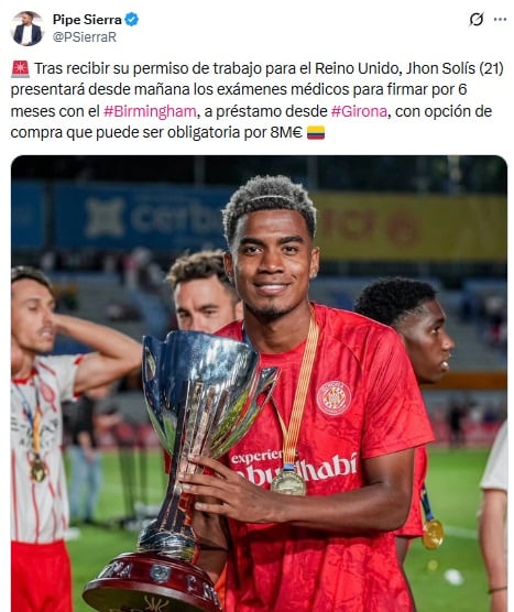 Pantallazo X: @PSierraR