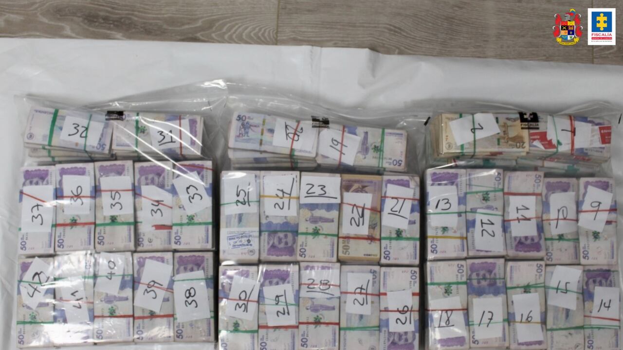 Foto referencia de dinero incautado