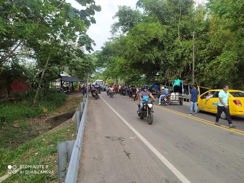 Los bloqueos se han vuelto constantes en esta zona.