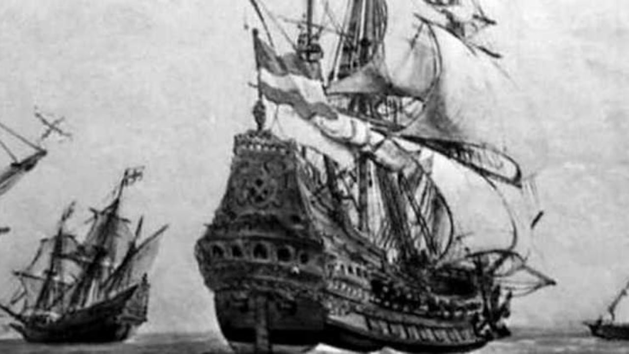 El San José naufragó el 8 de junio de 1708 al recibir cañonazos de barcos ingleses.