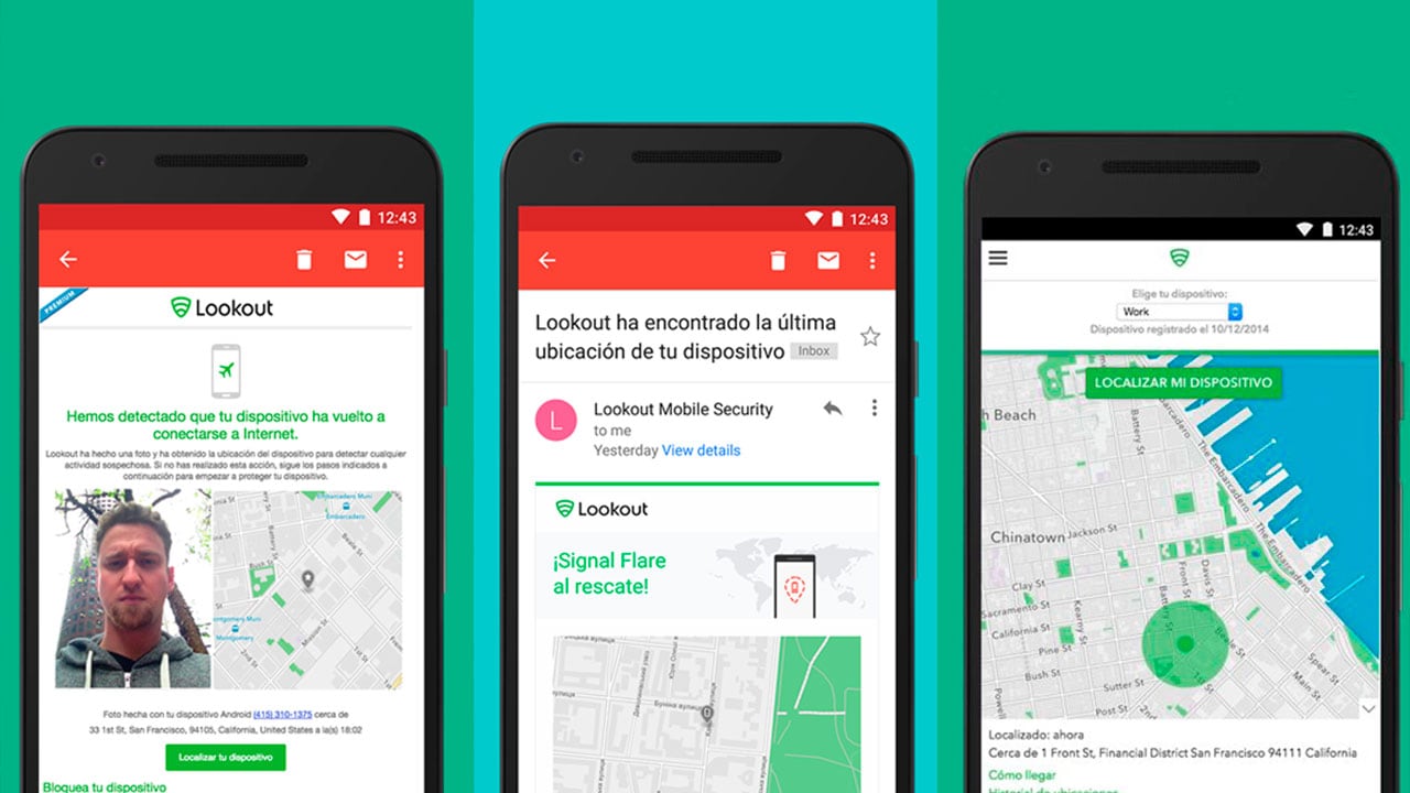LookOut, app que permite tomar una foto de quien robe un celular.