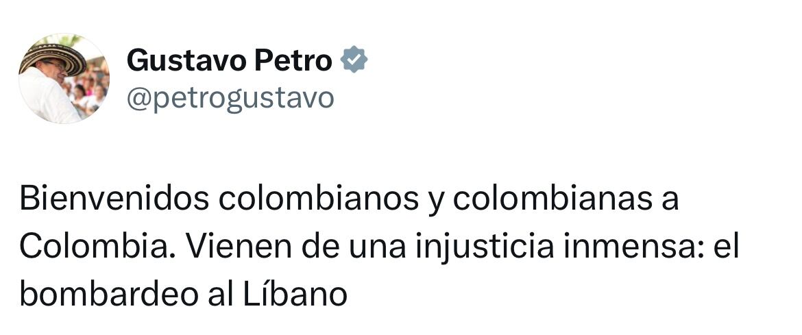 Mensaje presidente Gustavo Petro