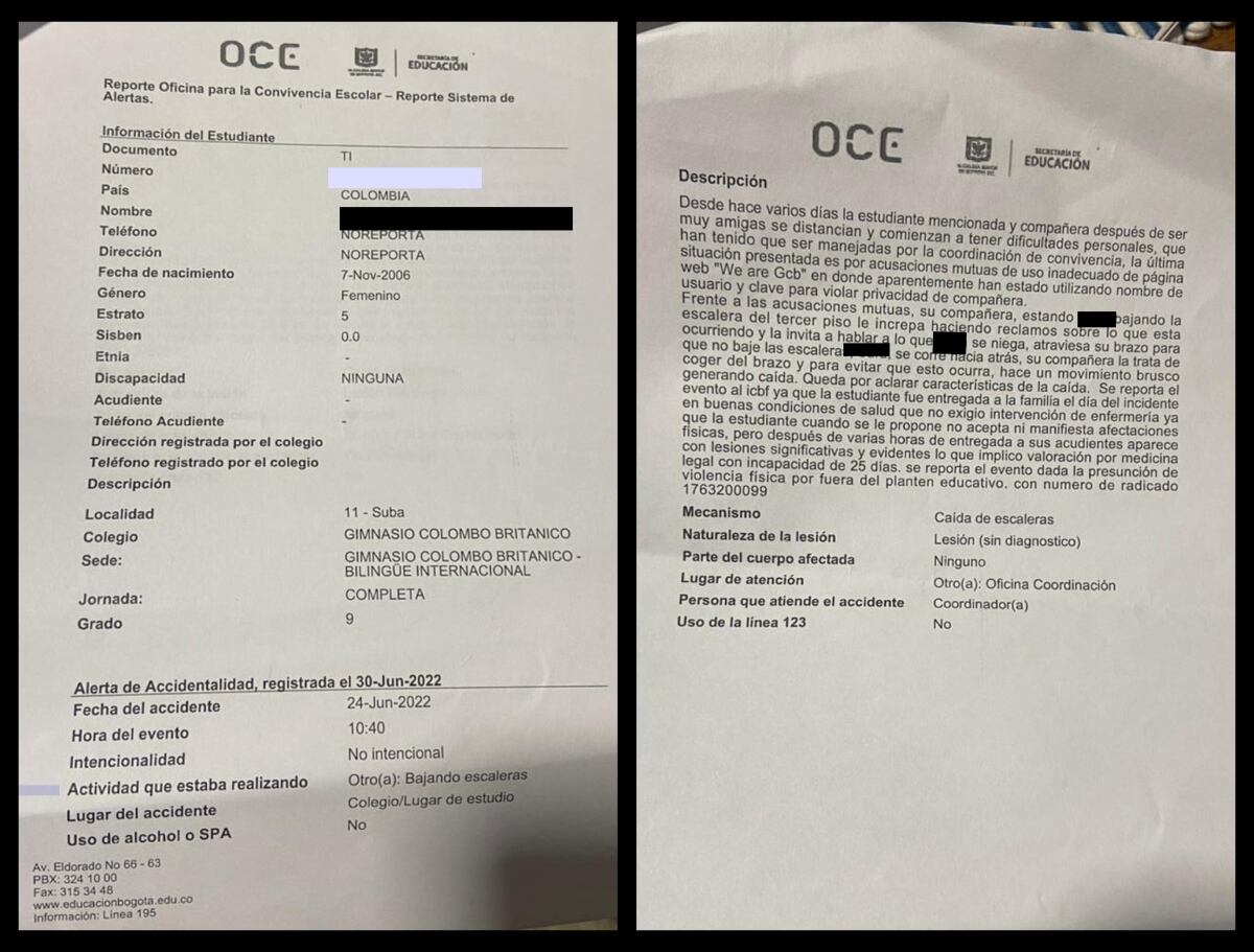 Reporte, oficina para la convivnecia escolar GCB | Foto: Walther Sbondado, rector GCB