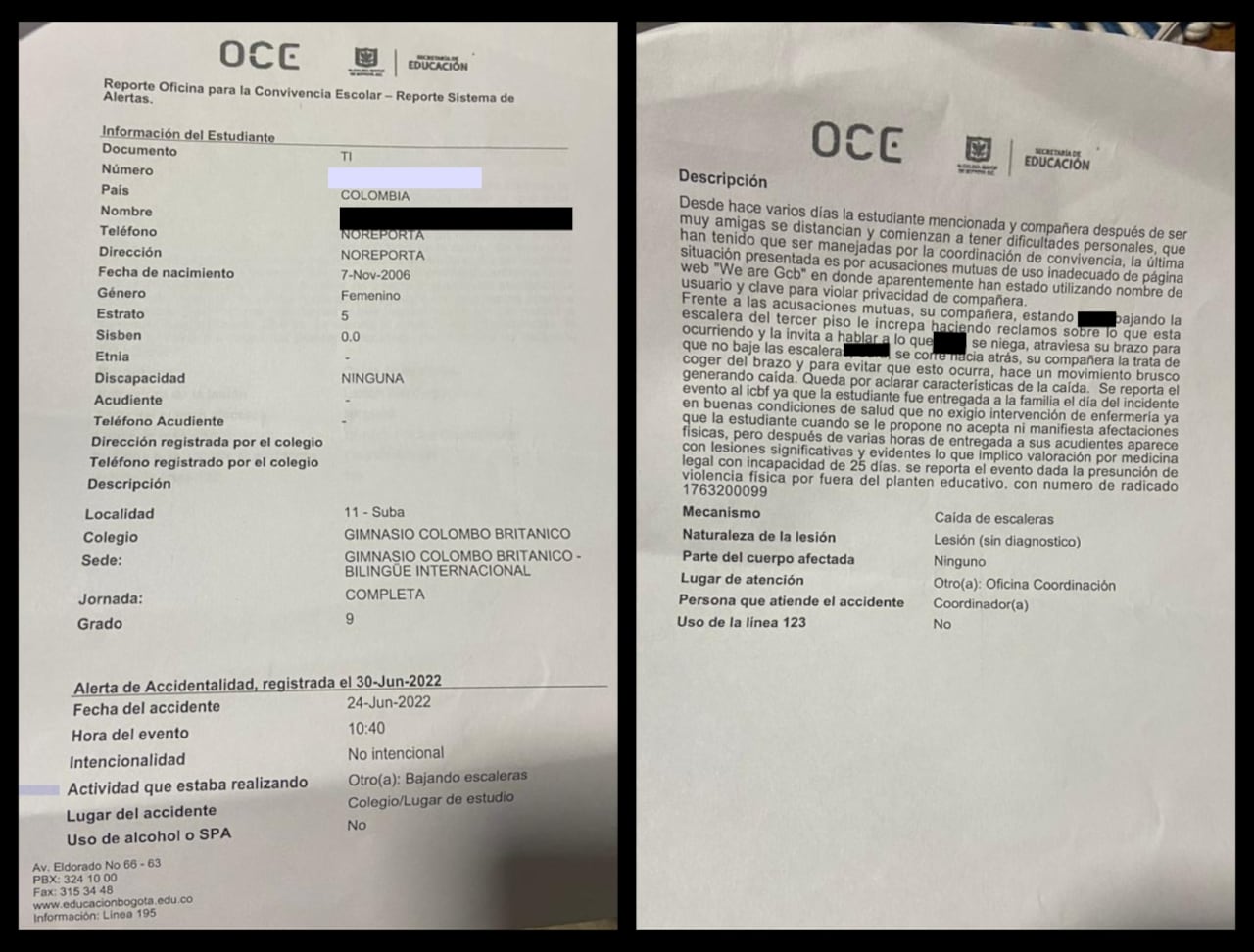 Reporte, oficina para la convivnecia escolar GCB | Foto: Walther Sbondado, rector GCB