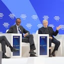 El presidente Gustavo Petro en el Foro Económico Mundial de Davos.