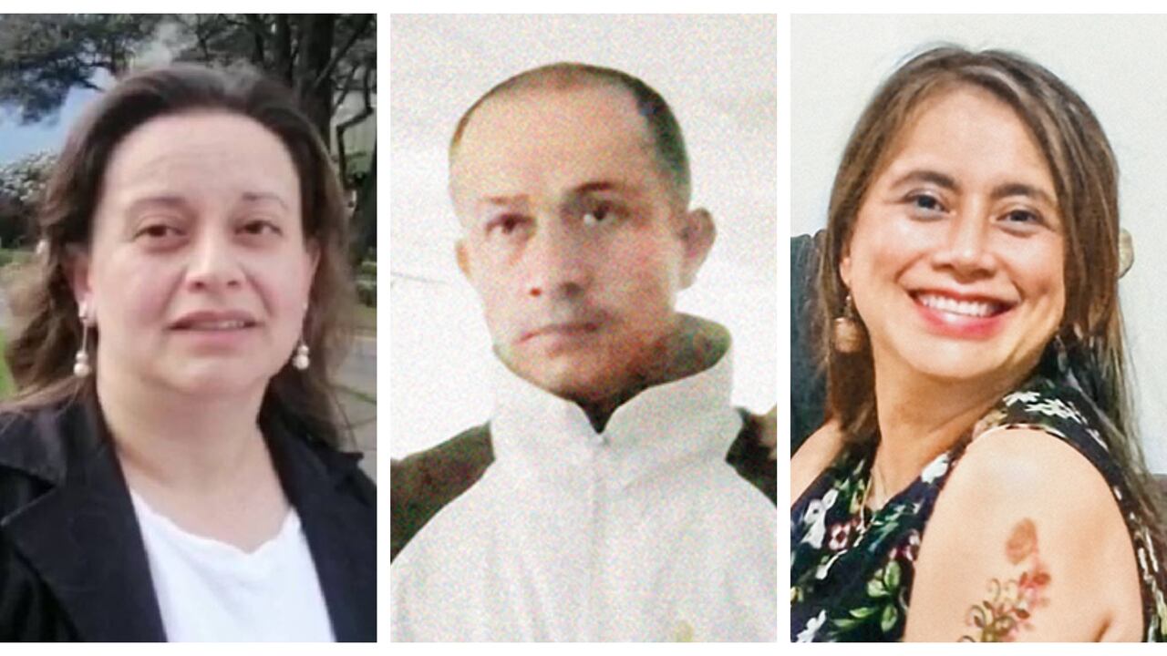 Sandra Pinzón, Jhonatan Torres y Adriana Pinzón.