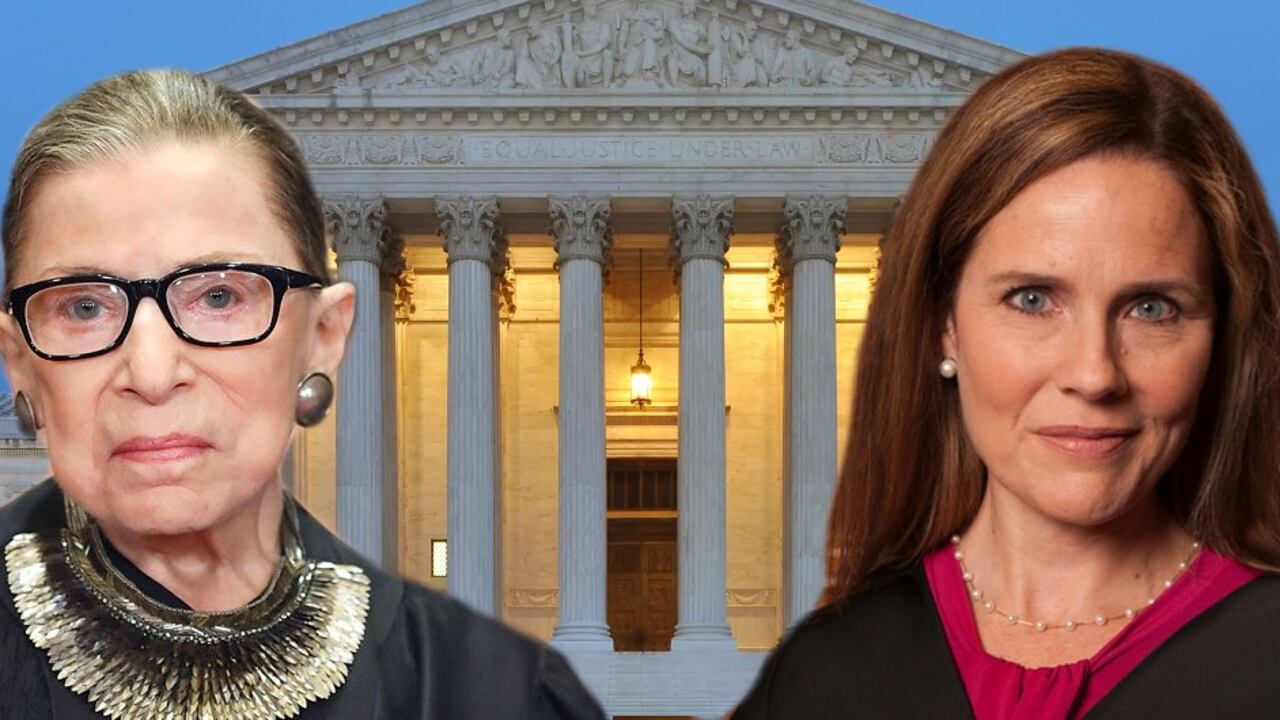 Amy Coney Barrett reemplazará a Ruth Bader Ginsburg en la Corte Suprema de Justicia.