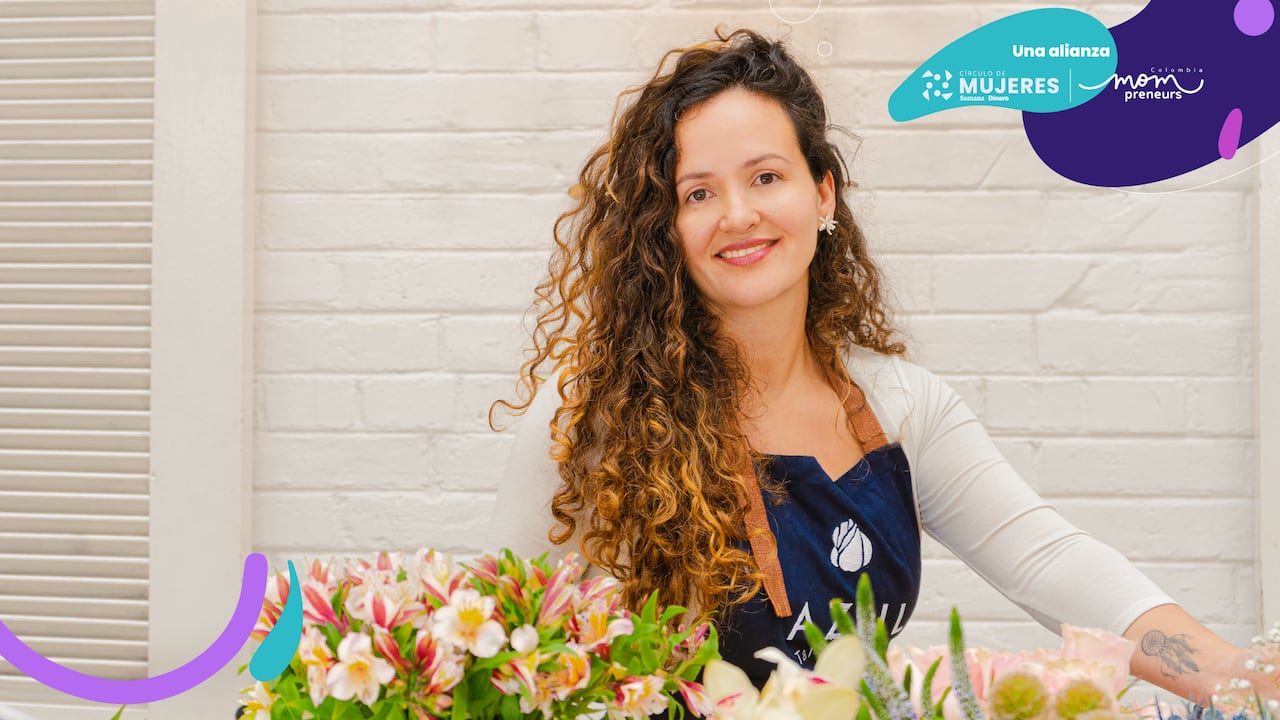 Nataly Mora creadora de Azul Taller Floral