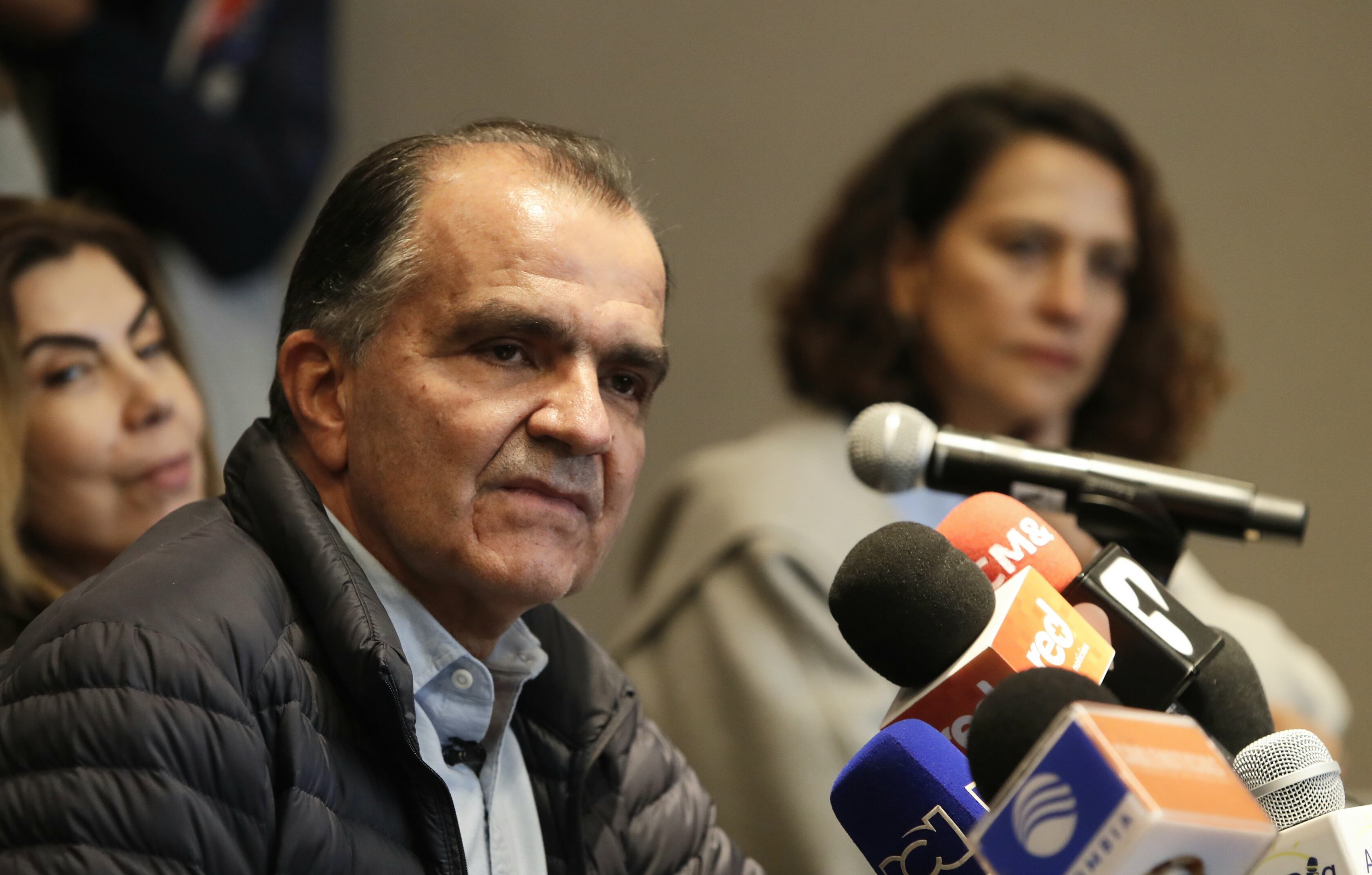 Alvaro Uribe Vélez y Oscar Iván Zuluaga Rueda de Prensa