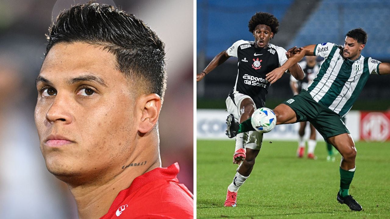 Imagen del Racing vs. Corinthians por Sudamericana.