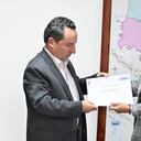 El secretario de Salud de Bogotá, Alejandro Gómez y la directora del Instituto Nacional de Salud, Martha Ospina.