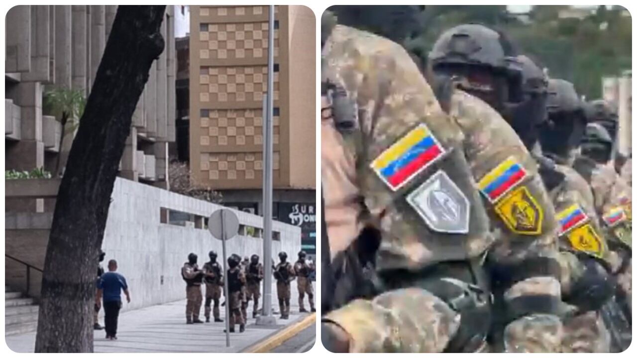 Denuncian la militarización de la ciudad de Caracas, a menos de 10 días de la posesión del presidente de Venezuela.