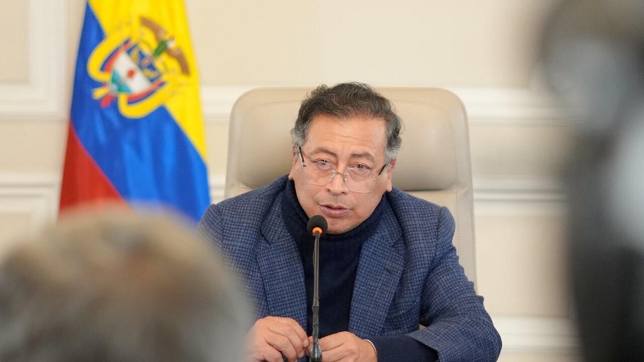 Gustavo Petro, presidente de Colombia, el 21 de abril de 2025 en la Casa de Nariño, en Bogotá.