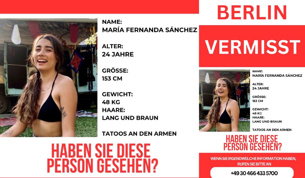 Este fue el anuncio que publicó la policía de Berlín